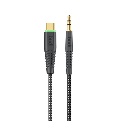 BUDI 1.2M TYPE-C TO AUX BRAIDED CABLE