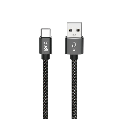 Budi 3 Meter Nylon Braided Fast Charge USB A to TYPE-C Charging Cable