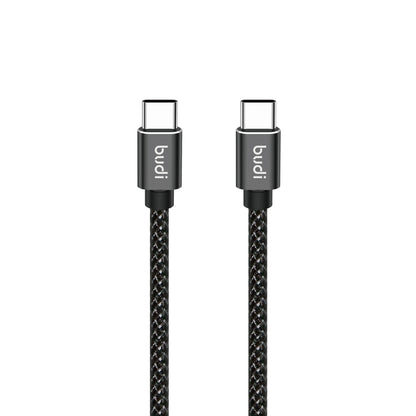 PD 65W 3M (9.8ft) Budi Type-C to TYPE-C Nylon Braided Charging and Sync Cable