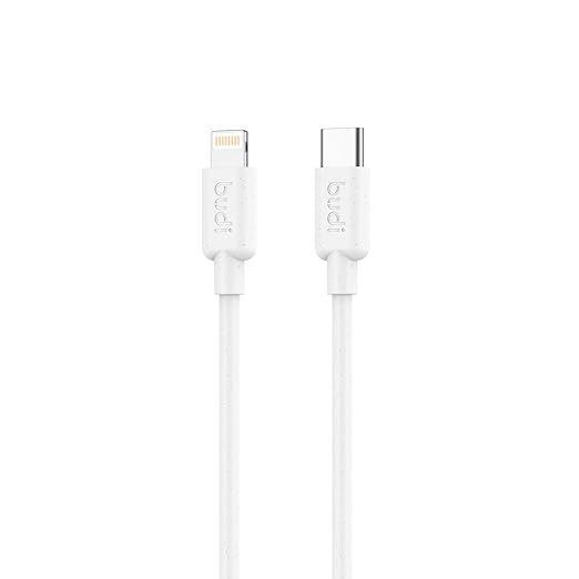 1M(3FT) BUDI 2.4A FASTER TYPE-C TO LIGHTNING CHARGING AND SYNC CABLE