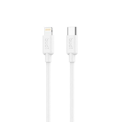 1M(3FT) BUDI 2.4A FASTER TYPE-C TO LIGHTNING CHARGING AND SYNC CABLE