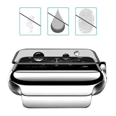 Apple Watch Screen Protector, Easy Installation, Protective Film Locator, Bubble-Free, Oil-Resistant, Scratch-Resistant, HD, Full Coverage