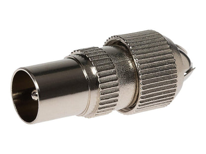 2x Male Coaxial TV Aerial Connector Plug