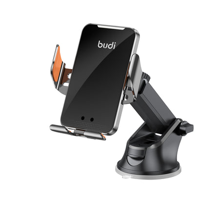 15W BUDI Wireless Car Charger Phone Holder For DESHBOARD,WINDOW AND AIRVENT