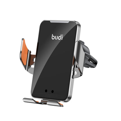 15W BUDI Wireless Car Charger Phone Holder For DESHBOARD,WINDOW AND AIRVENT