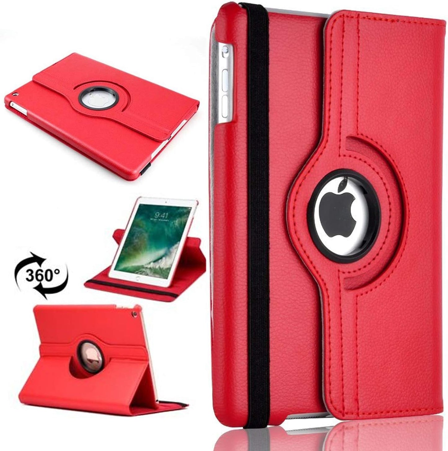 360 Leather Rotate Stand Case Folio Cover For Apple iPad