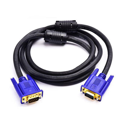 VGA to VGA Cable 1.5m AND 3m , 15 Pin 1080P Full HD Computer Monitor Cable with Ferrite Cores, Gold Plated VGA Male to Male Cable for Laptop, Computer, PC, Projector, Monitor, HDTV, More (1.5M and 3M)