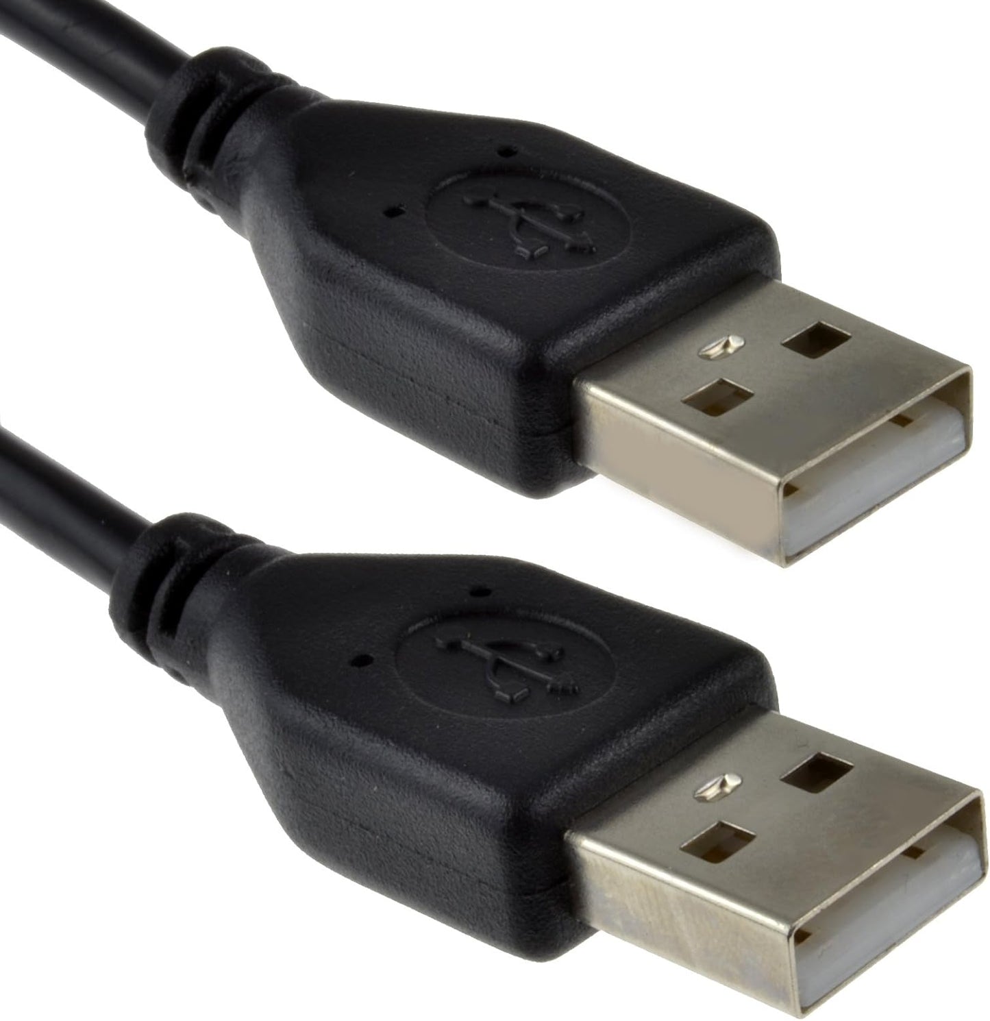 USB 2.0 24AWG A to A Male to Male High-Speed Black Cable 1.5M AND 3M