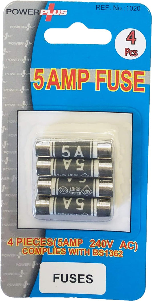 5 Amp Fuse 8 pieces (Complies With BS1362)