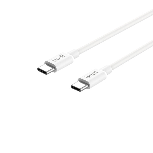 1M(3FT) BUDI 2.4A FASTER PD TYPE-C TO TYPE-C CHARGING AND SYNC CABLE