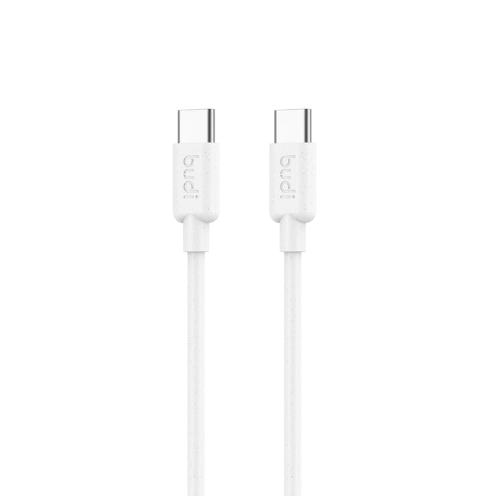 1M(3FT) BUDI 2.4A FASTER PD TYPE-C TO TYPE-C CHARGING AND SYNC CABLE