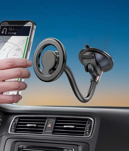 Mag Safe Hose Sucker Phone Holder / Flexible Gooseneck Universal Windshield Bracket