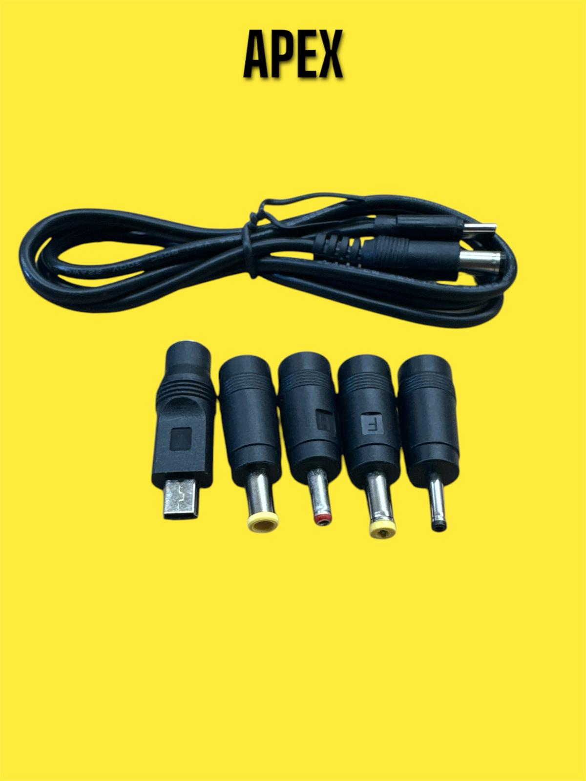 Universal USB-C to DC Power Cable Charger with 13 Interchangeable DC Connectors