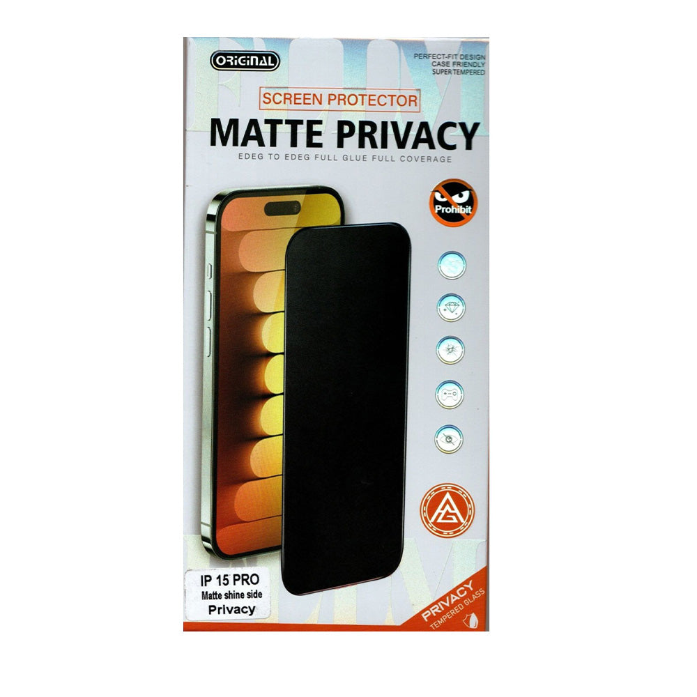 Matte Privacy Screen Protector for iPhone-Anti-Glare & Anti-Fingerprint