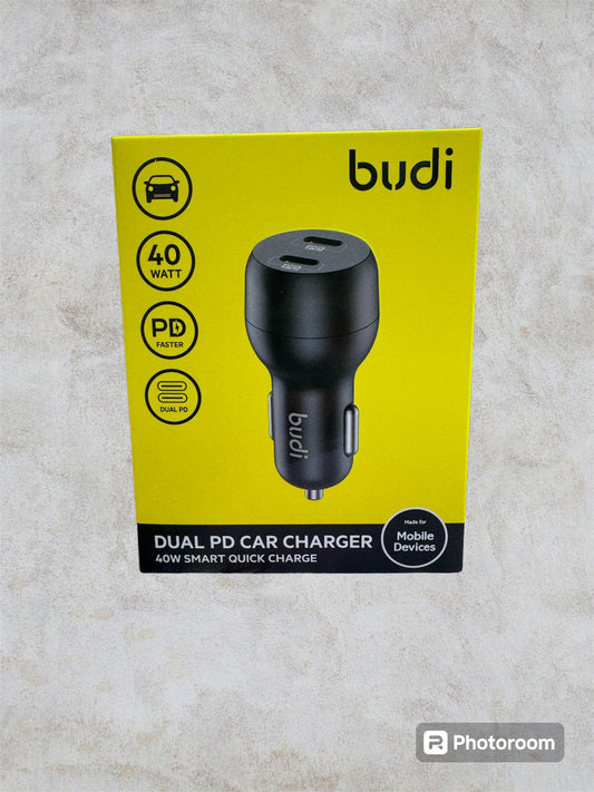 PD 40W Dual Type C Port Car charger