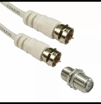 Satellite Extension Lead Kit (F Plug to F Plug with One Double Female Connector 8Metre)