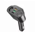 12V 24V Fast 2 Way Car Cigarette Lighter Socket Splitter + 3X USB Fast Charger